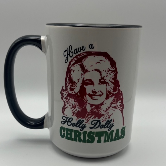 Holly Dolly Christmas Mug Dolly Parton - Picture 2 of 13